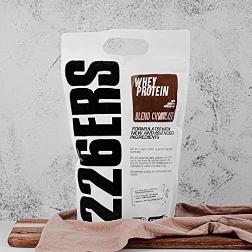 226ERS Whey Protein | Proteína Concentrada de Suero de Leche con Aminoácidos Esenciales, Recuperación y Aumento de la Masa Muscular, Doping Free, Mezcla de Chocolate - 1 kg