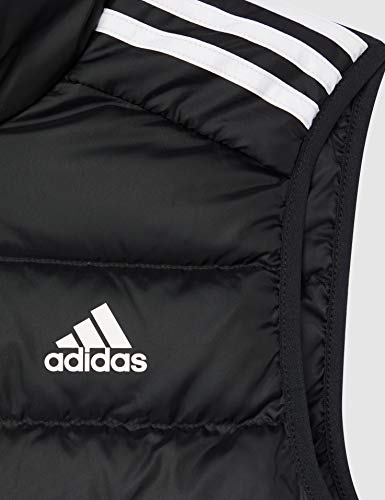 adidas ESS Down Vest Jacket, Black, L Mens