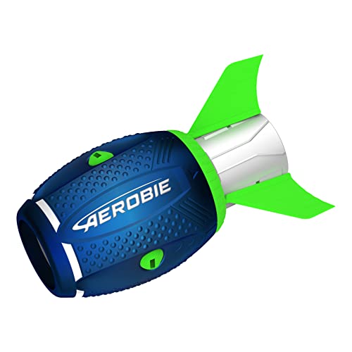 Aerobie Sonic Fin Aerodinámica de Alto Rendimiento de Larga Distancia, Vuela más de 300 pies, Juguete de Regalo para niños y Adultos, diversión al Aire Libre Durante Todo el año, Azul, Talla única