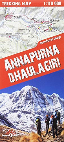 Annapurna & Dhaulagiri 1: 110.000 plastificado (Carte Trekking Terra Quest)