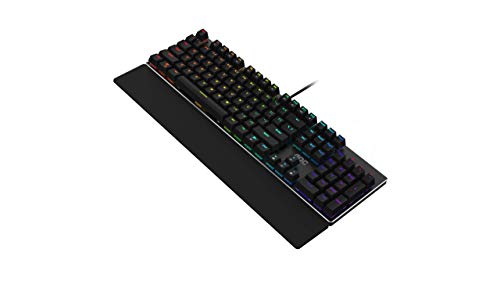 AOC GK500 Teclado para gaming - Teclado para PC con distribución en español e iluminación RGB, anti-ghosting, software AOC G-Tools programable con tecla N-Key-Rollover.