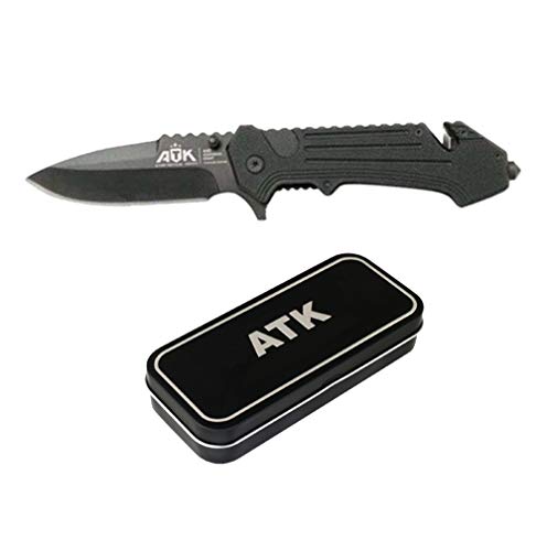 Atk Navaja Acero Inox. 8,5 Cm Titanium 16444-C Incluye Funda de Nylon