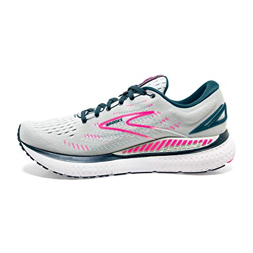 Brooks Glycerin GTS 19, Zapatillas para Correr Mujer, Ice Flow Navy Pink, 39 EU