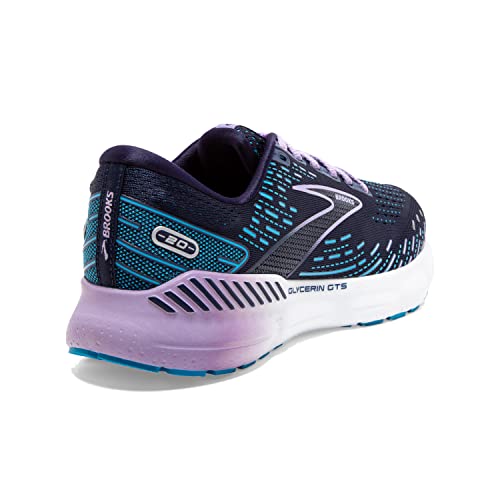 Brooks Glycerin GTS 20, Zapatillas para Correr Mujer, Peacoat/Ocean/Pastel Lilac, 39 EU