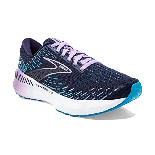 Brooks Glycerin GTS 20, Zapatillas para Correr Mujer, Peacoat/Ocean/Pastel Lilac, 39 EU