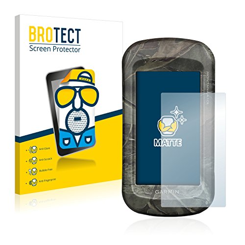 BROTECT Protector Pantalla Anti-Reflejos Compatible con Garmin Montana 680t (2 Unidades) Película Mate Anti-Huellas