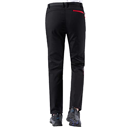 Cenchang Pantalones Trekking Hombre Pantalon Montaña Hombre Pantalones Aire Libre de Hombre Deportivo Transpirable Secado Rápido Pantalones Escalada Senderismo Outdoor (Negro, Medium)