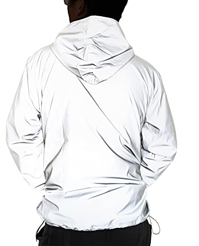 Chaqueta reflectante Ropa de ciclismo para hombres Deportes al aire libre para hombres y mujeres Chaqueta reflectante con capucha