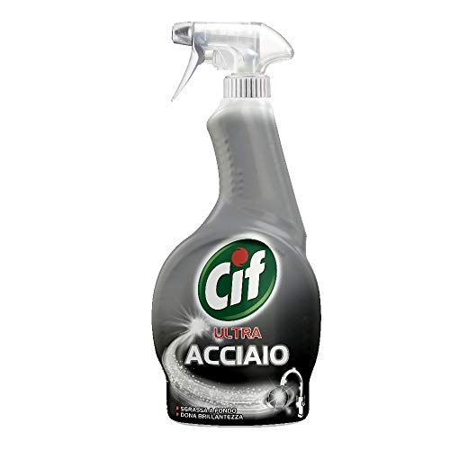 Cif, Acero - Detergente con agentes abrillantadores, 500 ml