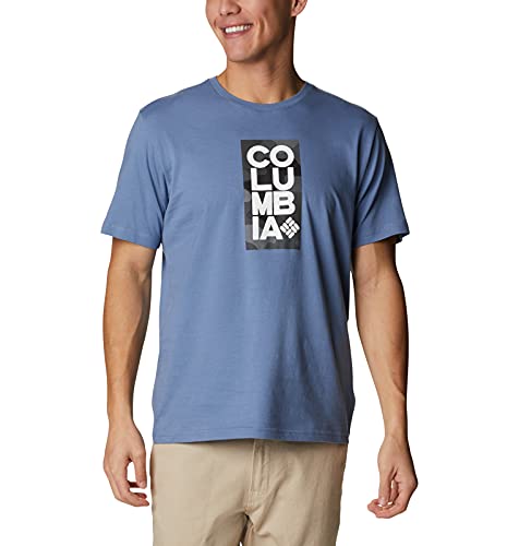 Columbia Camiseta de Manga Corta con Logo Trek para Hombre