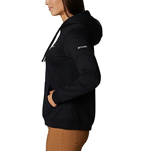 Columbia Trek Graphic Hoodie Trek - Sudadera con Capucha para Mujer, Mujer, 1959883, Black/Script Logo, 2X