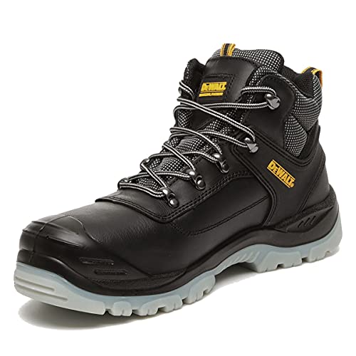 Dewalt Laser- Zapatos de cuero para hombre, talla 43, color negro