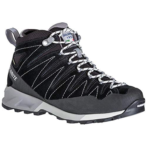 Dolomite, Bota CRODAROSSA Trek Mid GTX WMN Mujer, Black, 40 EU