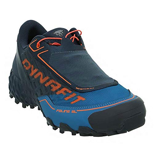 Dynafit Feline SL, Zapatillas de Running Hombre, Bluejay/Shocking Orange, 43 EU