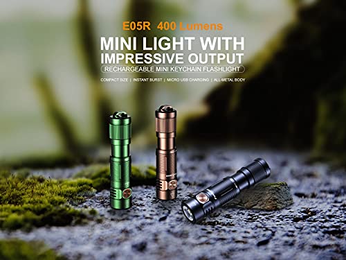 FENIX E05r Rechargeable Keychain Torch Linterna, Verde