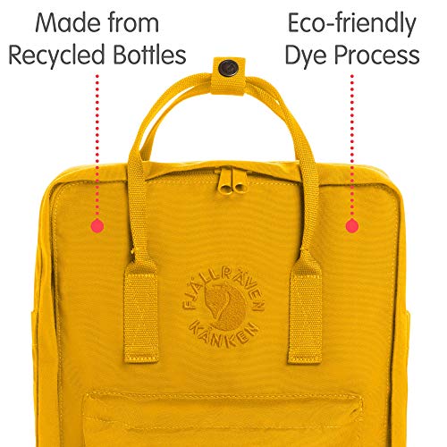 Fjallraven Re-Kånken Mochila, Unisex Adulto, Sunflower Yellow, 38 x 27 x 13 cm