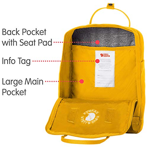 Fjallraven Re-Kånken Mochila, Unisex Adulto, Sunflower Yellow, 38 x 27 x 13 cm