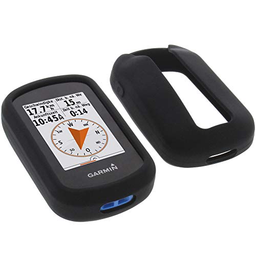 foto-kontor Funda para Garmin eTrex Touch 35 Protectora Silicona Carcasa protección Negra