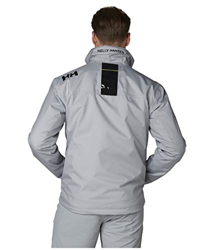 Helly Hansen Crew Midlayer Chaqueta deportiva impermeable, Hombre, Gris (Grey Fog), L