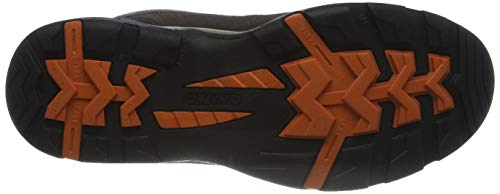 Hi-Tec Storm WP Wide, Zapatillas para Caminar Hombre, Chocolate Dk/Taupe Dk/Naranja Quemada, 41 EU