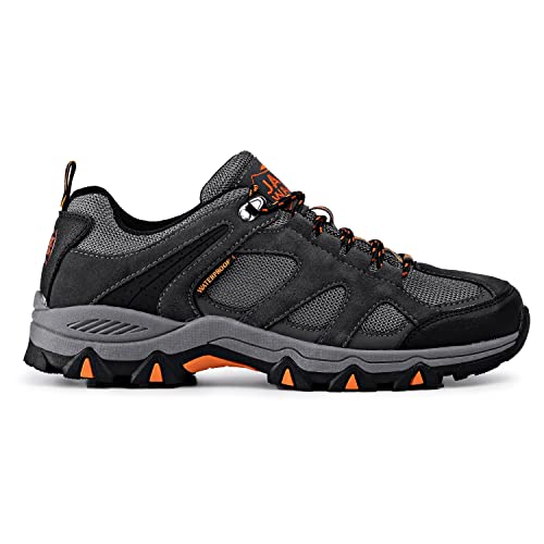 Hombres Zapatillas Senderismo Trail Mount Low Zapatillas Impermeable De Senderismo Trekking para Hombre ventilación de Baja Altura JW010 Jack Walker (45 EU)