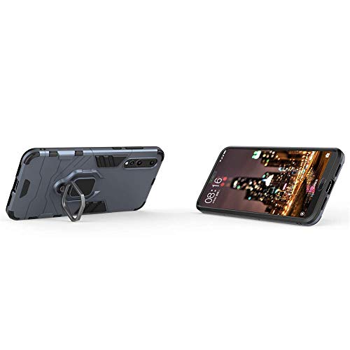 Huawei P20 Pro Funda, CHcase 2in1 Armadura Combinación A Prueba de Choques Heavy Duty Escudo Cáscara Dura PC + TPU con Soporte Magnetic Car Mount Case Cover para Huawei P20 Pro -Black Plus Gray