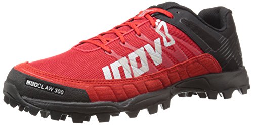 Inov-8 Mudclaw 300, Zapatillas para Correr en montaña Unisex-Adulto, Negro Rojo, 39.5 EU