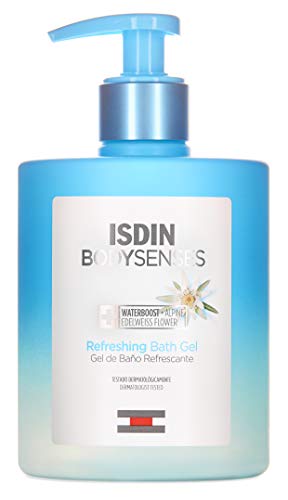 ISDIN BodySenses Gel de Baño, Gama Refrescante con Flor de Edelweiss Alpina, Hidrata tu piel de sensaciones - 500ml