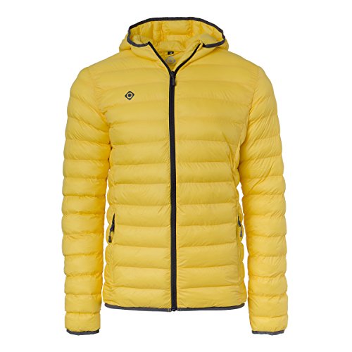 Izas Sindu Chaqueta de Fibra, Hombre, Amarillo/Gris Oscuro, XL