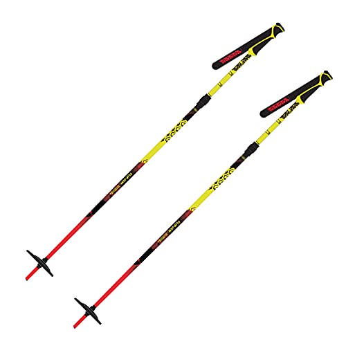 K2 Skis Erwachsene Aluminium Skistöcke Freeride FLIPJAW — Red — 10F3040 Palos de esquí, Unisex Adulto, Rojo, 115-135