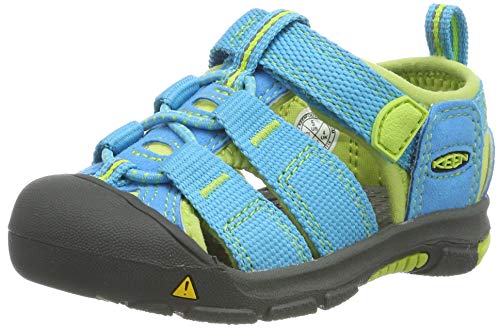 KEEN Newport H2, Sandalias, para Unisex niños, Azul (Hawaiian Blue/Green Glow), 39 EU