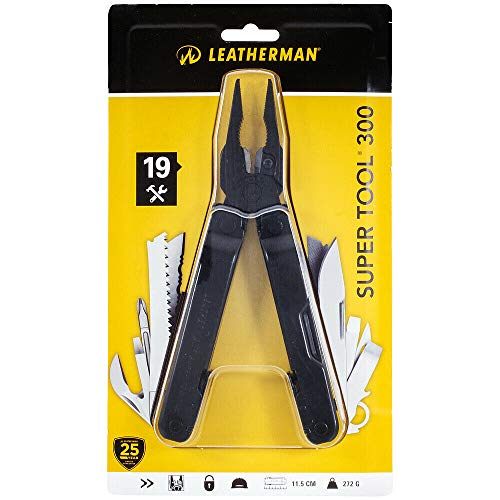 Leatherman 831152 Super Tool 300 - Multiherramienta, color negro