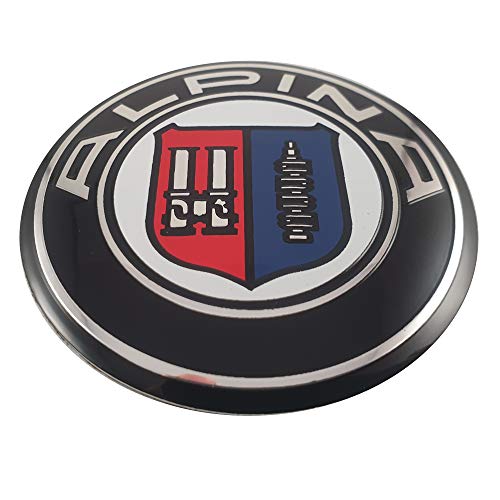 Ludostreet ref0002 Logo Emblema Insignia Anagrama Compatible con 73mm Trasero Maletero Coche (Alpina)