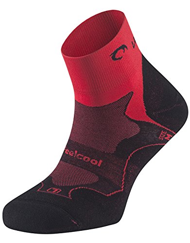 Lurbel DESAFIO - Calcetines, Unisex, Negro - (Negro/Rojo)