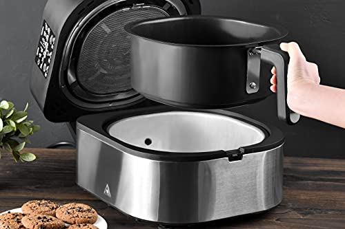 MasterPro - Robot de cocina One Touch 5.6 L con Función de Freidora sin aceite, Grill para Barbacoa sin Humo, Horno y Deshidratador de Alimentos - Sin BPA ni PFOA, 1760W