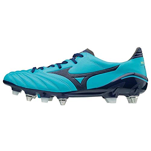 Mizuno Morelia Neo II Mix SG - Crampones de fútbol, color azul, Azul (azul), 47 EU