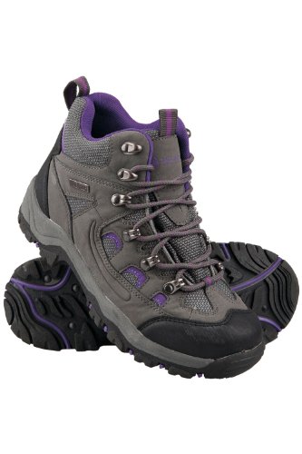 Mountain Warehouse Botas Adventurer Impermeables para Mujer - Duraderas, Transpirables, Empeine sintético y Plantilla Acolchada - Ideales para excursiones y Senderismo Gris Talla Zapatos Mujer 38 EU