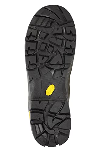 Mountain Warehouse Vertex Extreme Calzado con Suela Vibram para Hombre - IsoDry, Empeine de Ante y Malla, Tacos Largos - Ideal para el Senderismo en Invierno Caqui 40