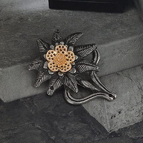 P Prettyia Moda Mujer Hombre Edelweiss Broche De Flores Pin Insignia Accesorios De Vestuario Regalo