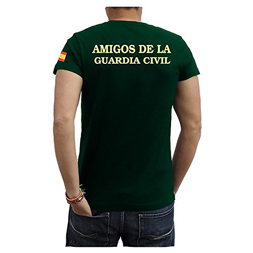 Piel Cabrera Camiseta Amigos de la Guardia Civíl (XL, Verde)