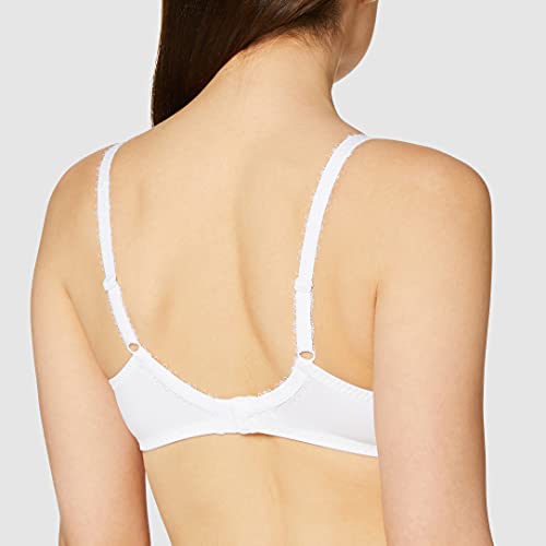 Playtex Soutien-Gorge Avec Armatures Flower Elegance Micro Sujetador con Aros, Blanco (Blanc 000), 105D para Mujer