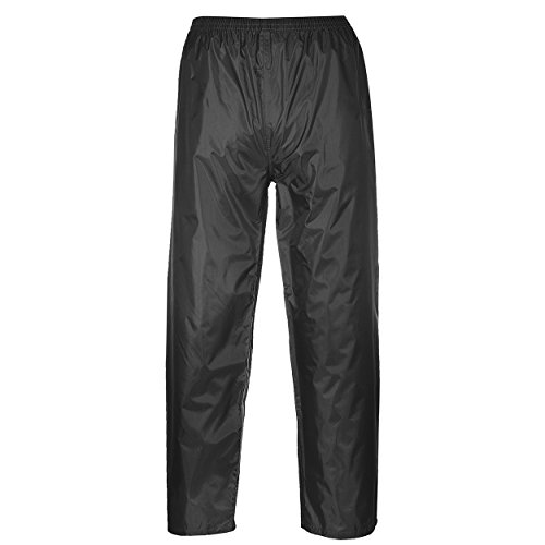 Portwest Pantalones para lluvia Classic Unisex, Color: Negro, Talla: M, S441BKRM