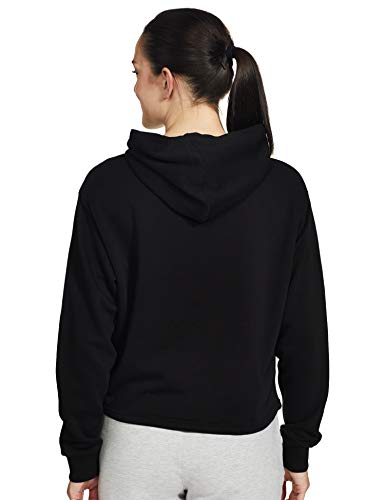 PUMA AMPLLFIED Cropped Hoodie Sudadera, Mujer, Negro, M