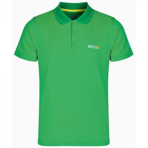 Regatta Great Outdoors - Polo de manga corta Modelo Maverik III hombre caballero (Pequeña (S)/Verde spruce oscuro)