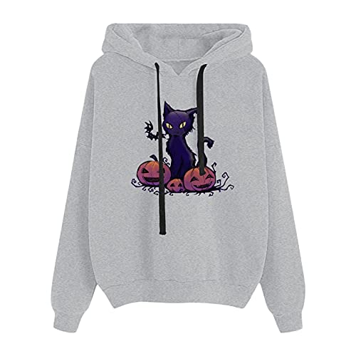 riou Sudadera con Capucha para Mujeres Otoño Invierno Tallas Grandes Casual Chaqueta Caliente y Esponjoso Tops Suéter Abrigo Jersey Hoodies Deportivos Pullover Moda Originales