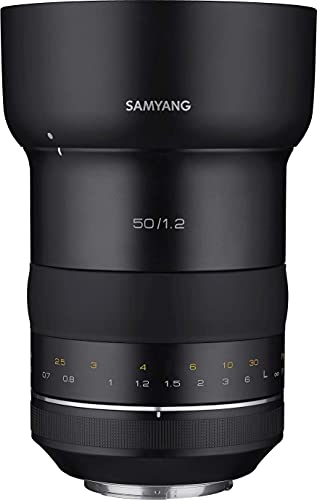 Samyang SA8020 - Objetivo XP 50mm F/1.2 AE (Canon DSLR apertura F1.2, lentes asféricas y de alta refracción, 50 megapíxeles para foto y 8K vídeo)