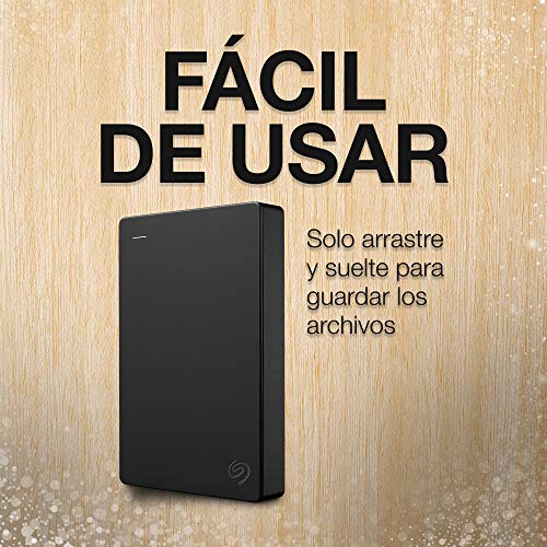 Seagate Portable Drive, 5 TB, Unidad de disco duro externo, USB 3.0 para PC, ordenador portátil y Mac y 2 años de servicios Rescue, Amazon Special Edition (STGX5000400)