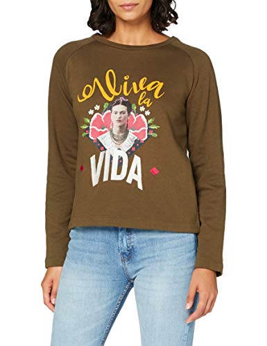 Springfield 3.Gym.Frida Viva-C/28 Sudadera, Verde (Green 28), XS (Tamaño del Fabricante: XS) para Mujer