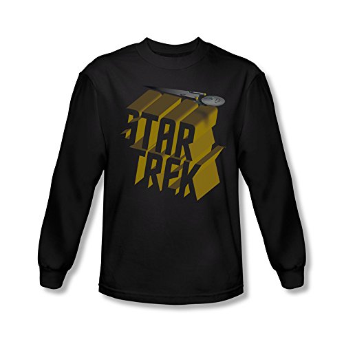 Star Trek/Logo 3D - Negro - X-Large