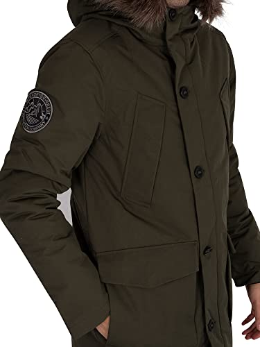 Superdry Everest Parka, Army Khaki, XL para Hombre